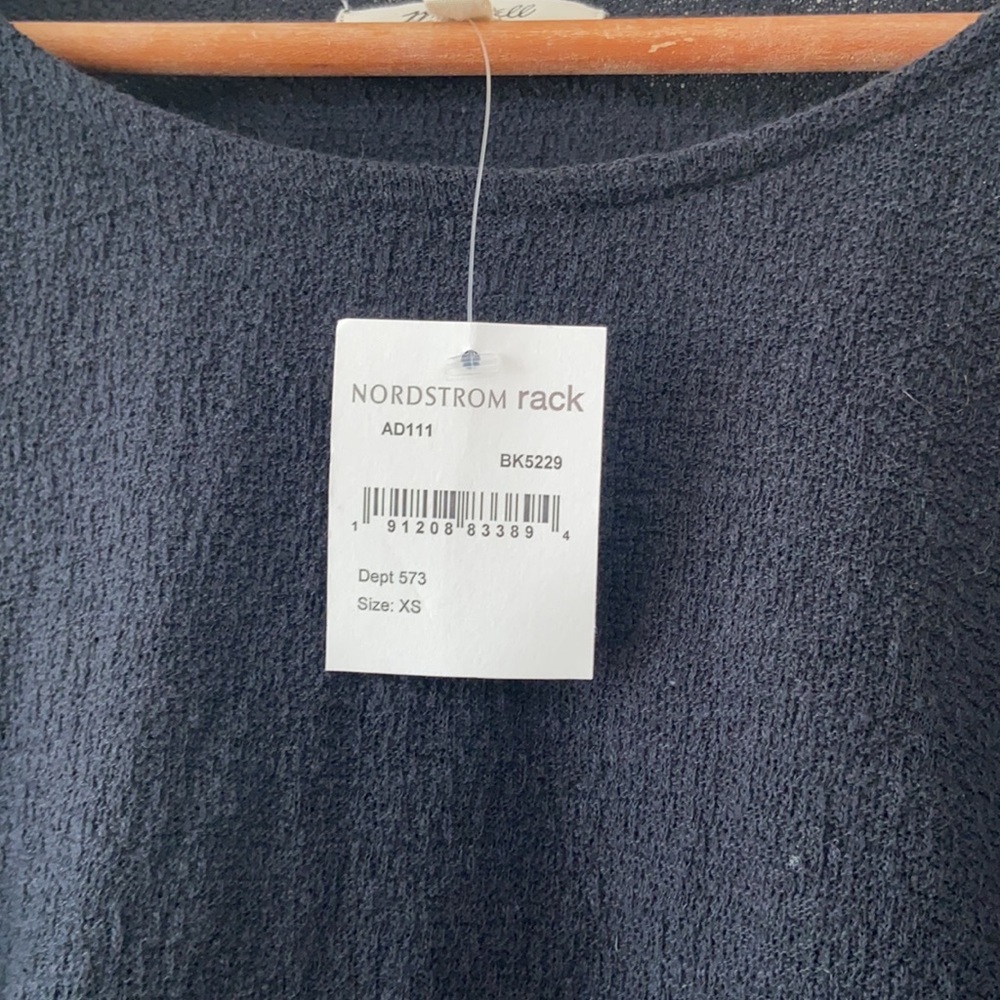 Madewell Texture &Thread Eyelet Mix Ruffle Top - Picture 7 of 11